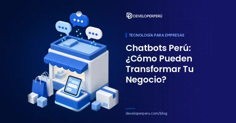 Ilustración isométrica de una tienda con un kiosco de chat, burbujas de conversación, bolsas de compra y cajas de envío