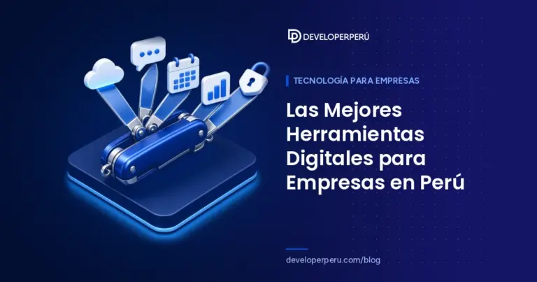 Ilustración isométrica de una navaja multiusos con herramientas digitales: nube, chat, calendario, gráficos y seguridad