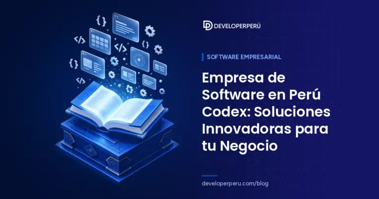 Ilustración isométrica de un libro abierto del que surgen ventanas de aplicaciones, código y engranajes