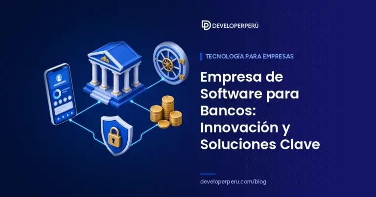 Ilustración isométrica de software para bancos: edificio bancario, bóveda, banca móvil, escudo de seguridad y monedas