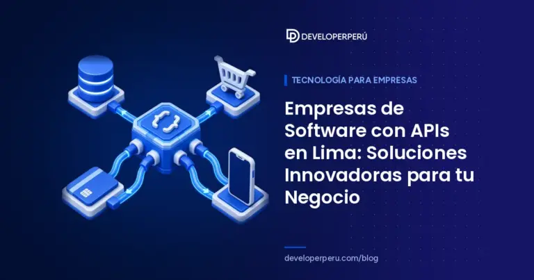 Ilustración isométrica de un hub de APIs conectado con cables a base de datos, carrito de compras, tarjeta de pago y celular