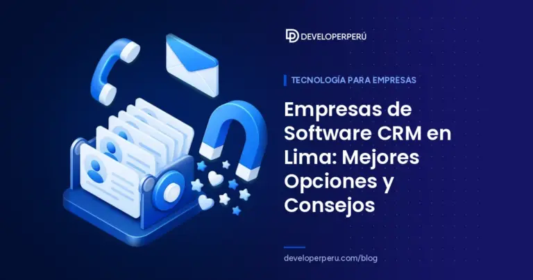 Ilustración isométrica de un fichero de tarjetas de clientes, un imán que atrae corazones y estrellas, un teléfono y un sobre, sobre software CRM