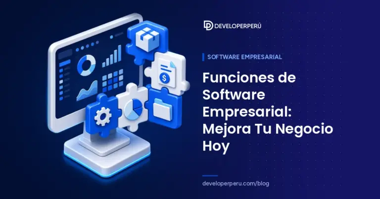 Ilustración isométrica de un monitor con dashboard y piezas de rompecabezas de inventario, facturación, archivos y reportes