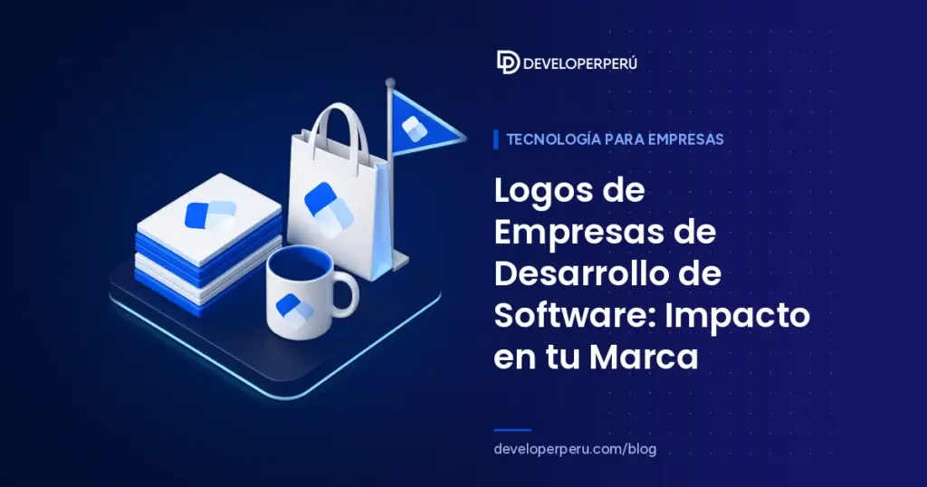 Ilustración isométrica de un set de identidad de marca con tarjetas, taza, bolsa y banderín con un mismo símbolo geométrico