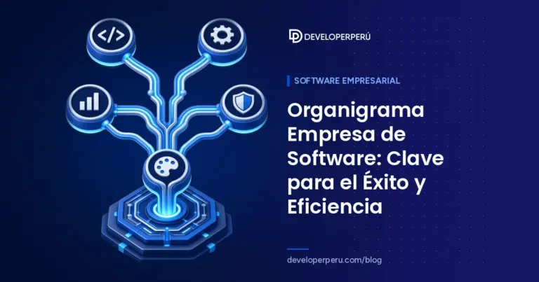 Ilustración isométrica de un árbol de circuitos con nodos de roles: desarrollo, operaciones, análisis, seguridad y diseño